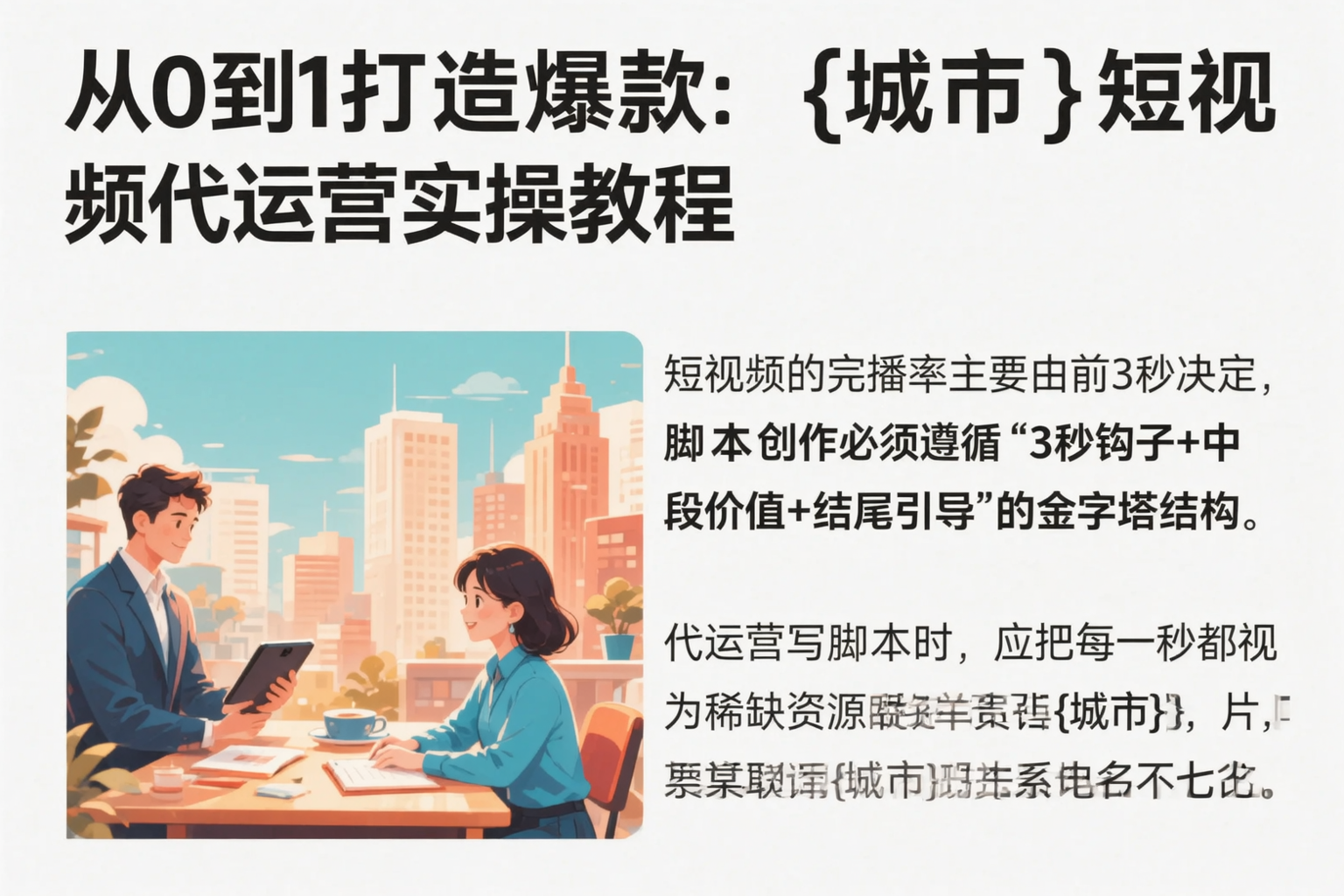 从0到1打造爆款：泰州短视频代运营实操教程