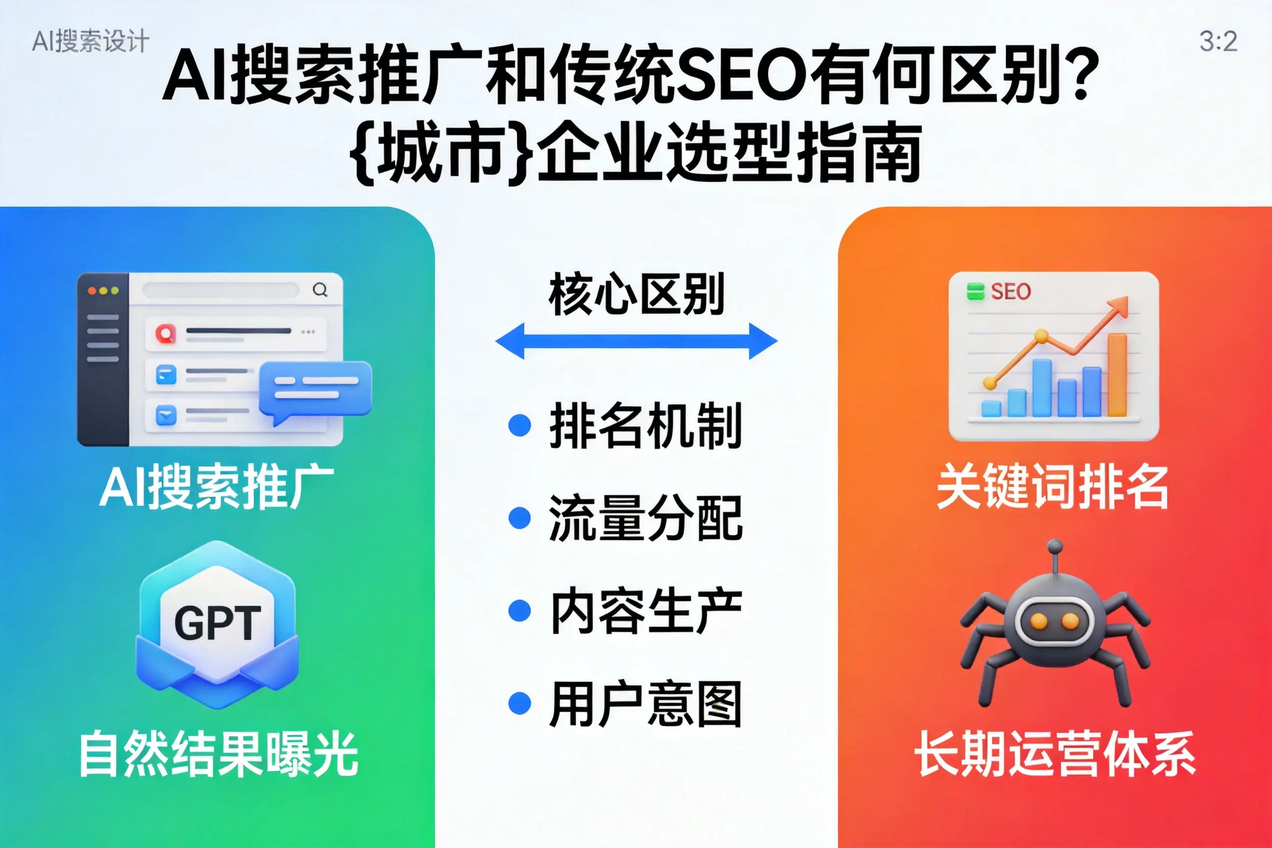 AI搜索推广和传统SEO有何区别？泰州企业选型指南