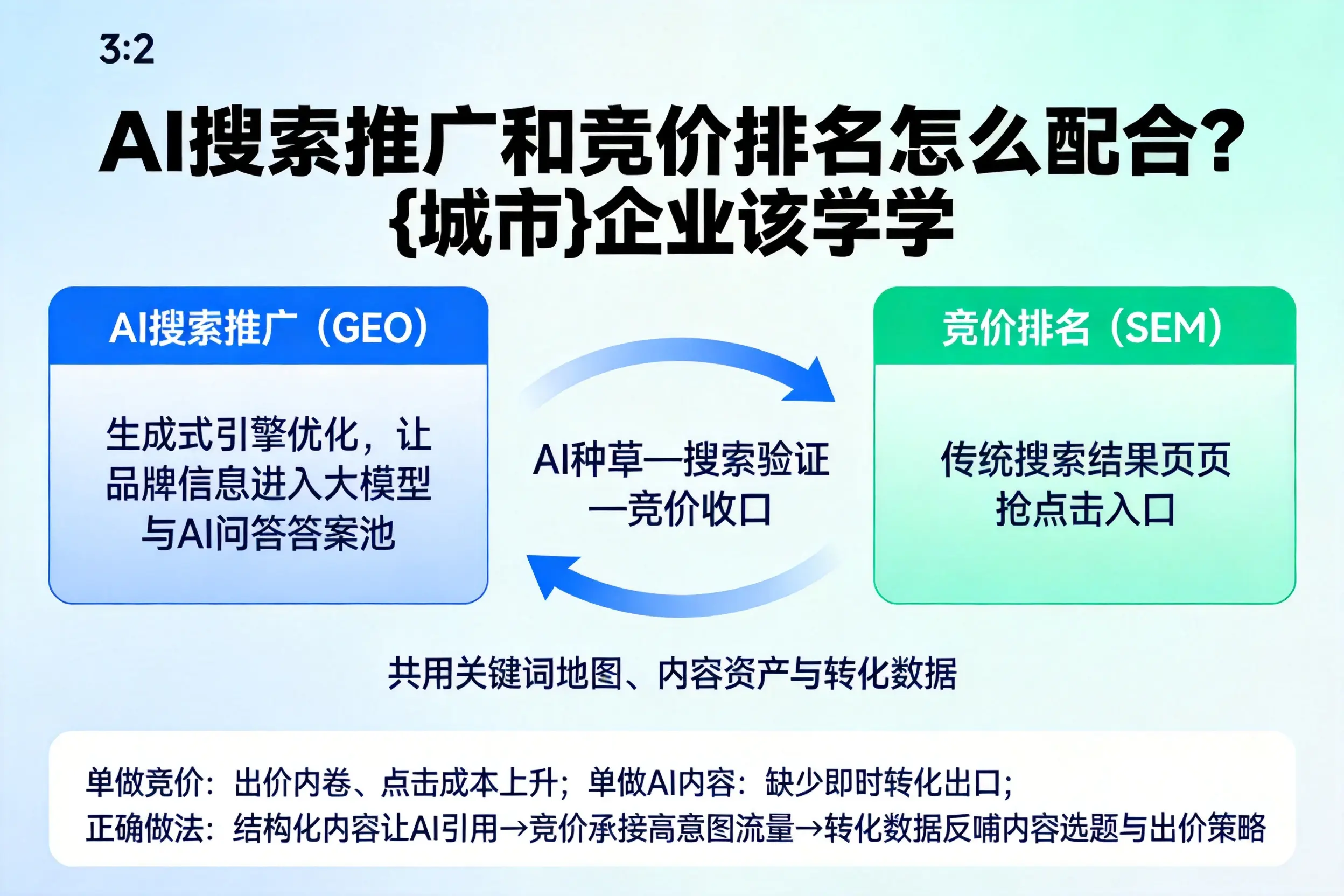 AI搜索推广和竞价排名怎么配合？泰州企业该学学