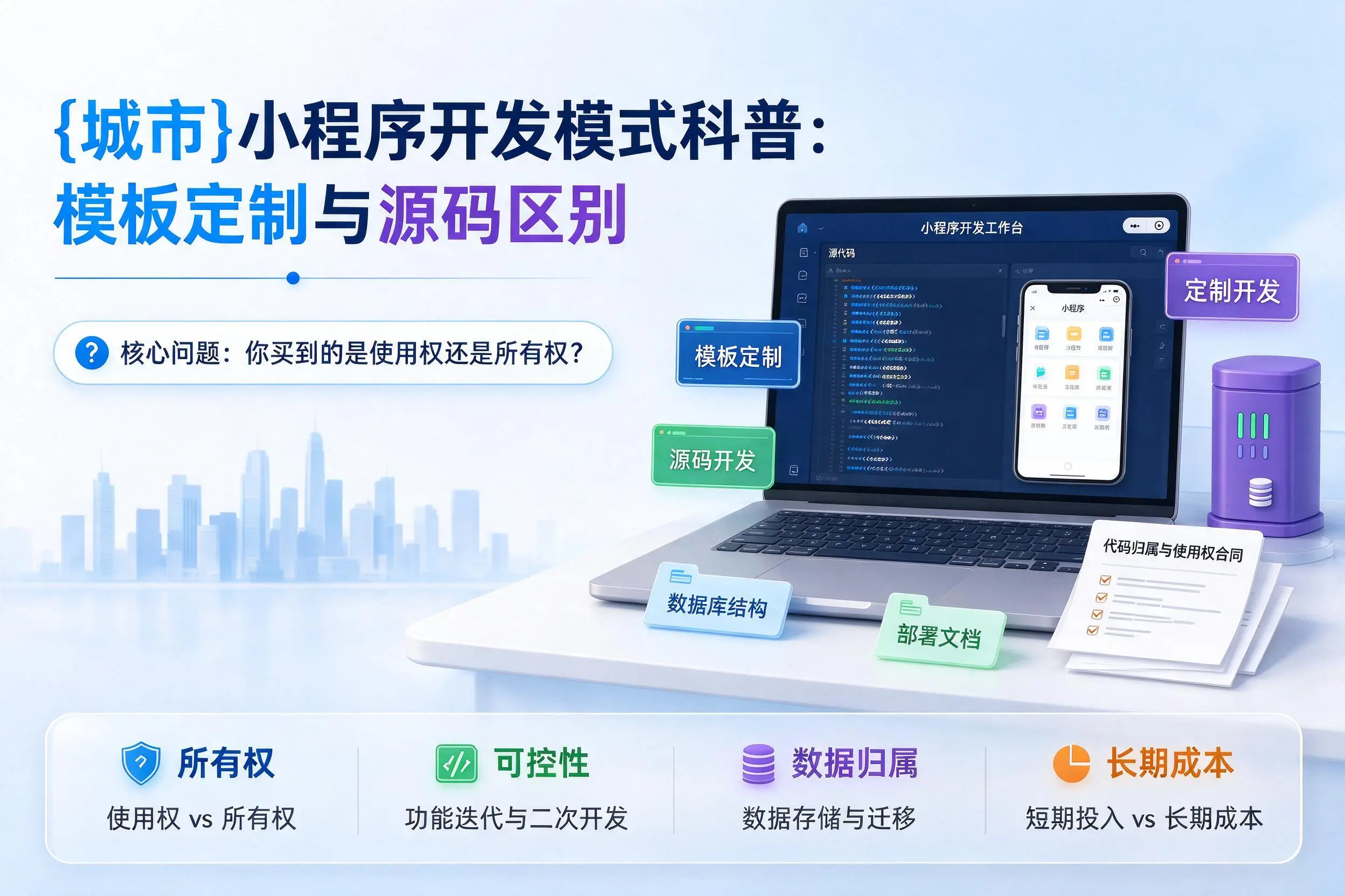 泰州小程序开发模式科普：模板定制与源码区别