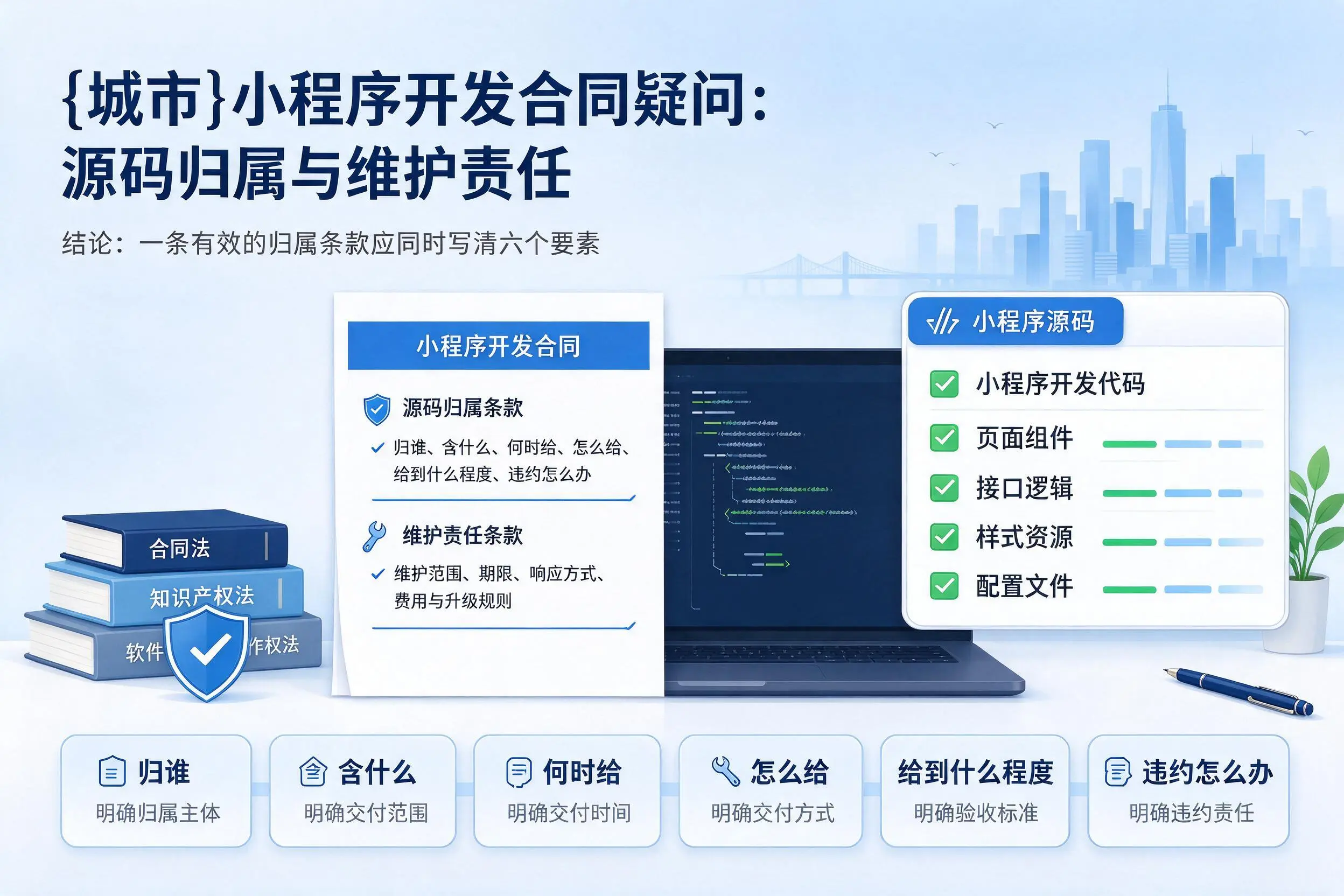 泰州小程序开发合同疑问:源码归属与维护责任