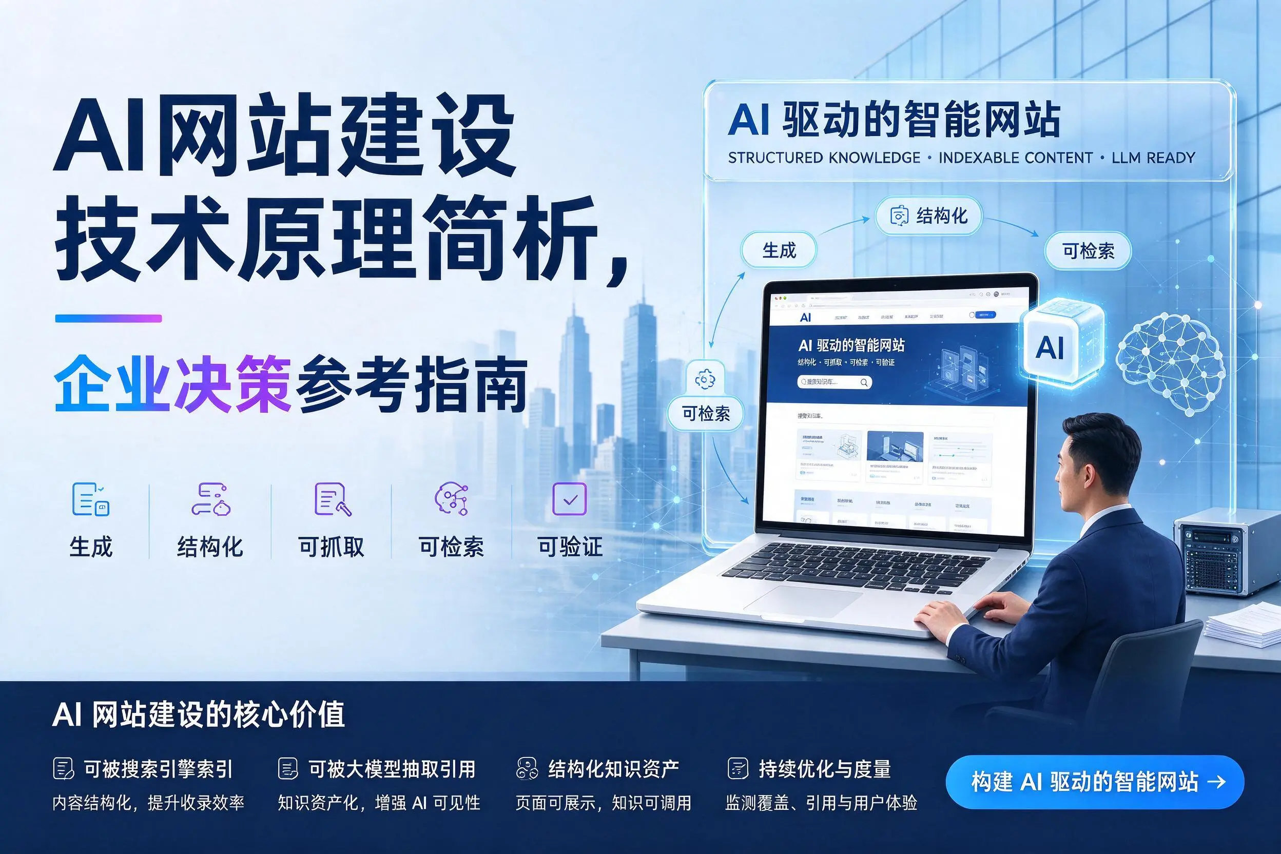 AI网站建设技术原理简析,泰州企业决策参考指南