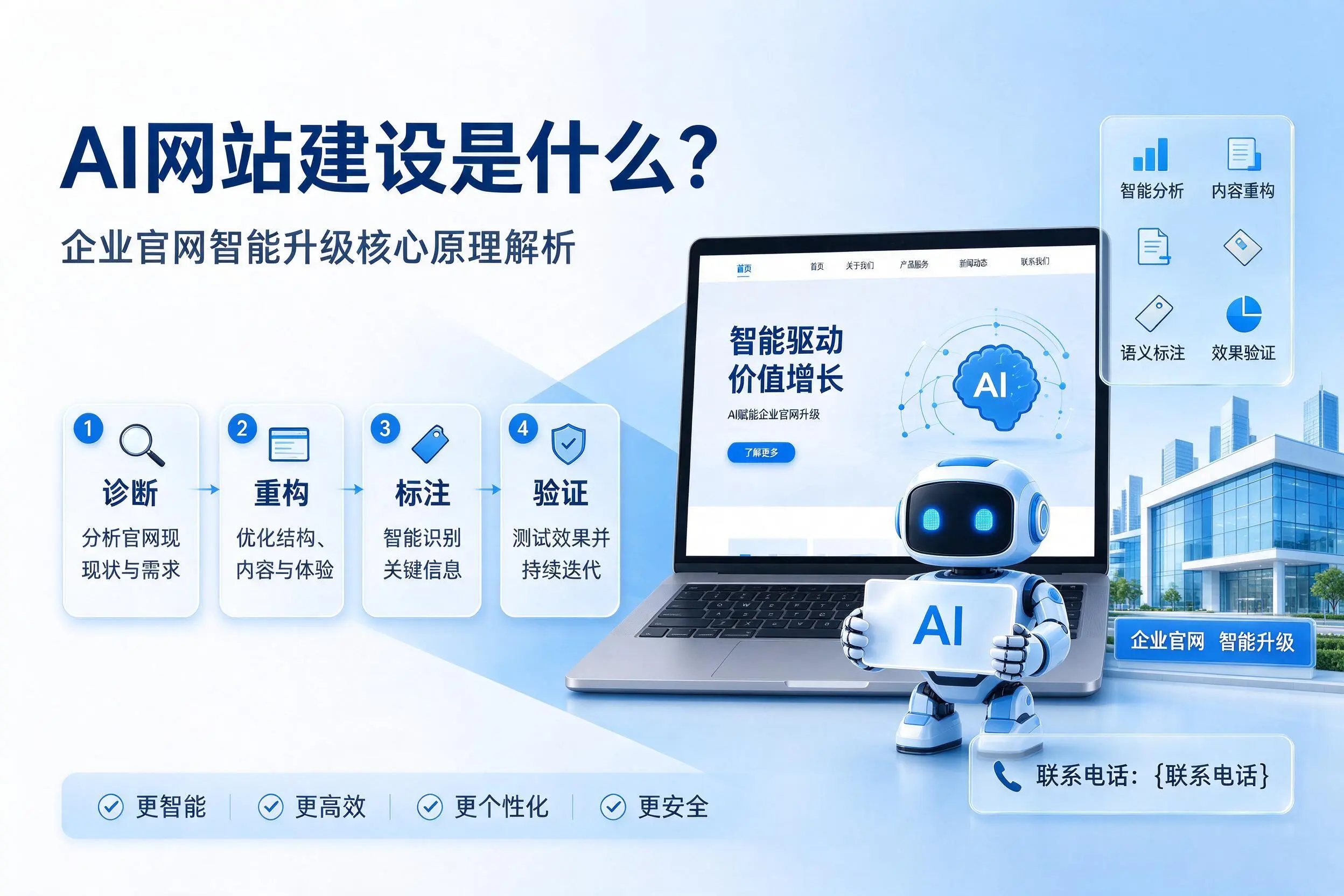 AI网站建设是什么？泰州企业官网智能升级核心原理解析