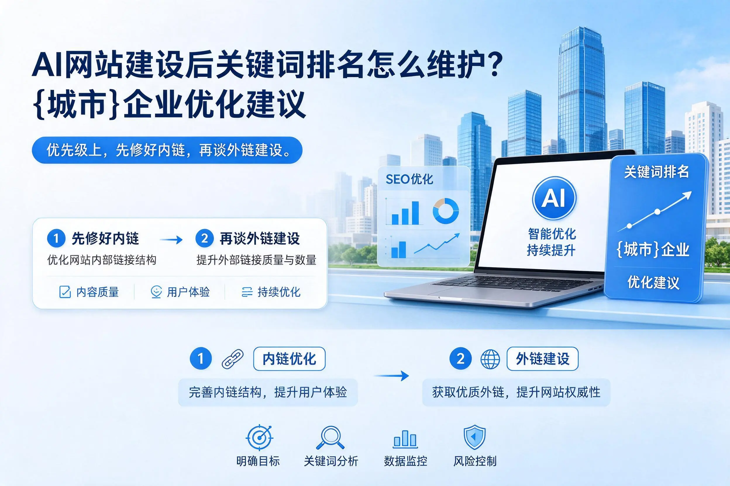 AI网站建设后关键词排名怎么维护?泰州企业优化建议