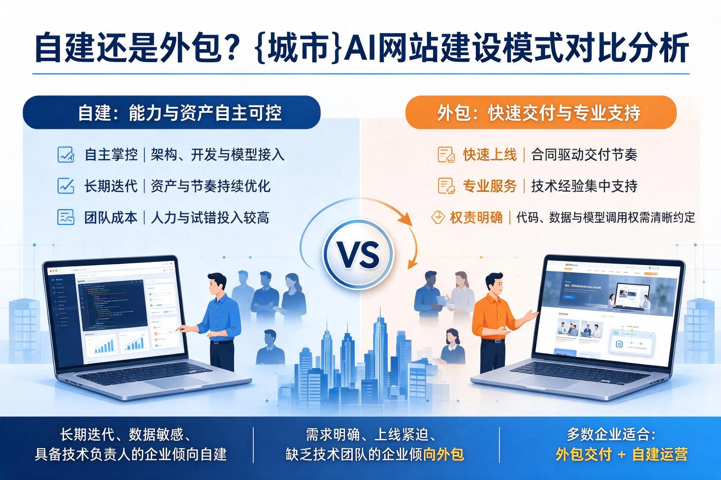 自建还是外包？泰州AI网站建设模式对比分析