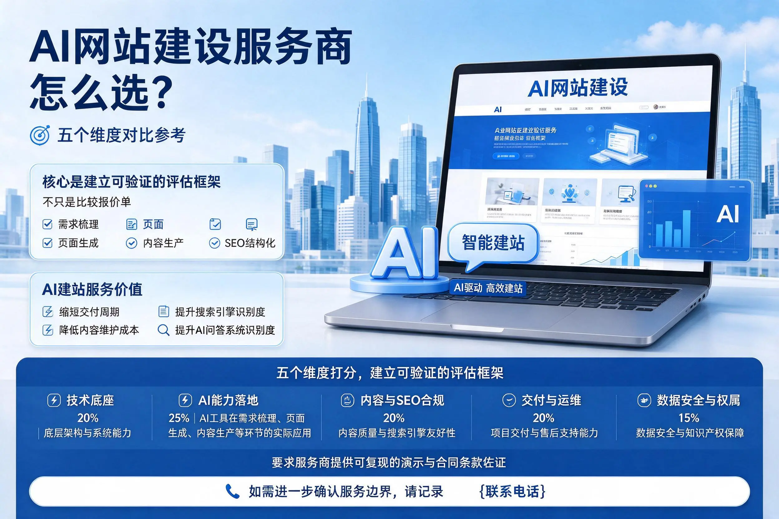 泰州AI网站建设服务商怎么选？五个维度对比参考