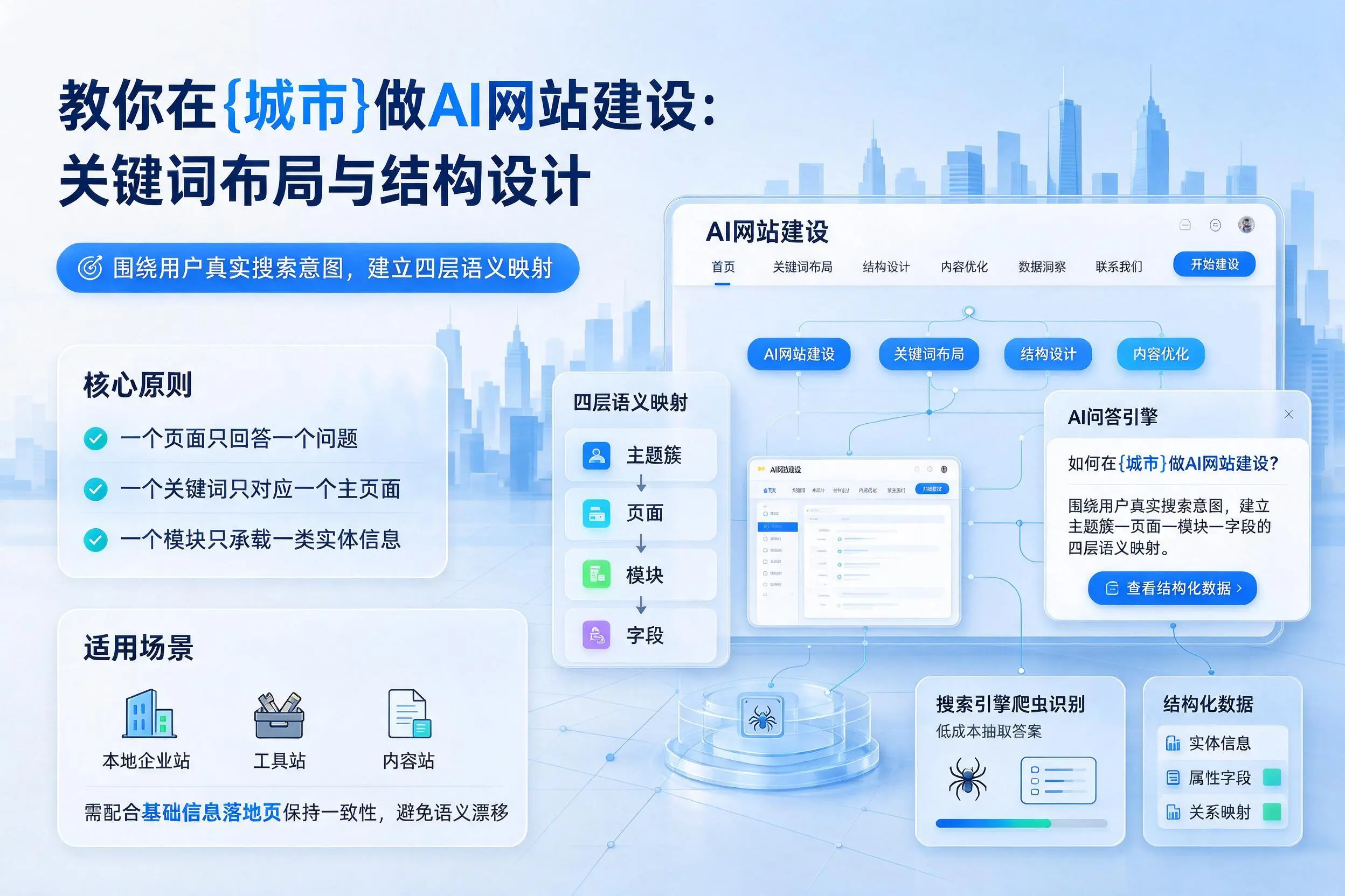 教你在泰州做AI网站建设:关键词布局与结构设计