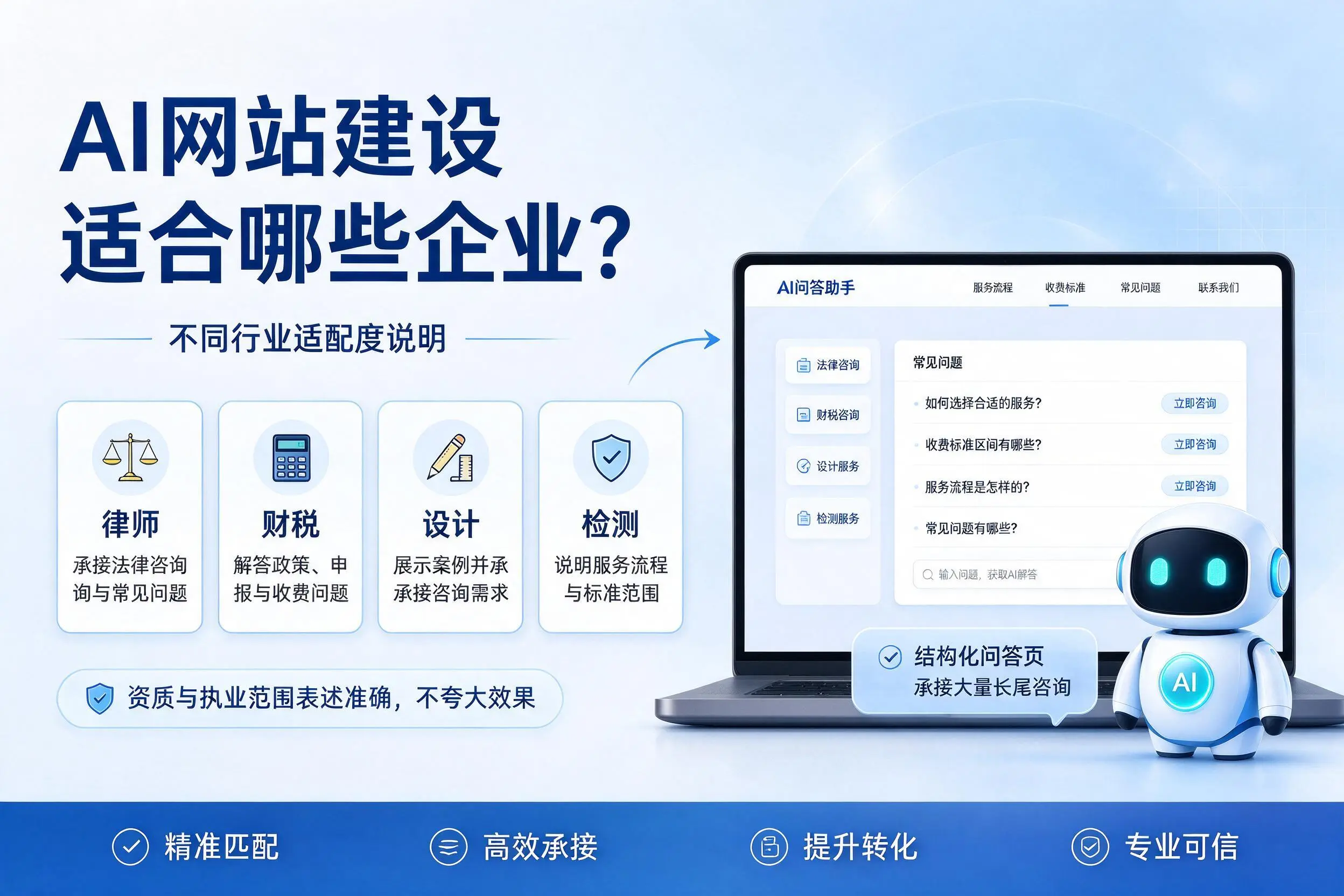 AI网站建设适合哪些企业?泰州不同行业适配度说明