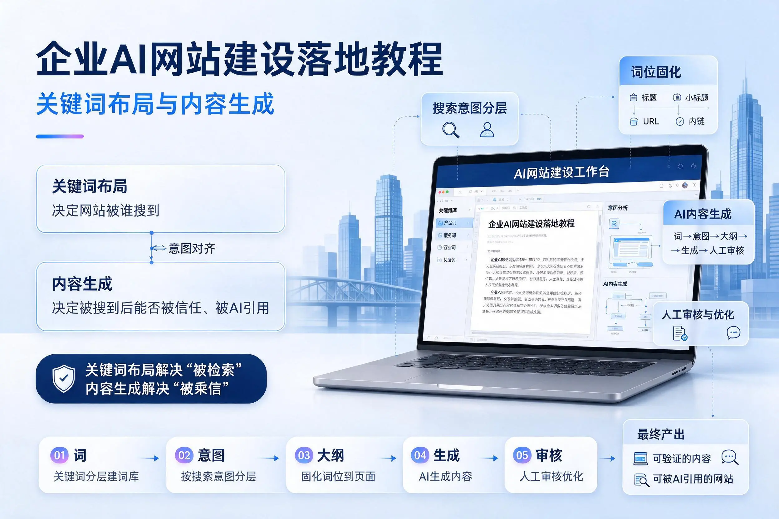 泰州企业AI网站建设落地教程:关键词布局与内容生成